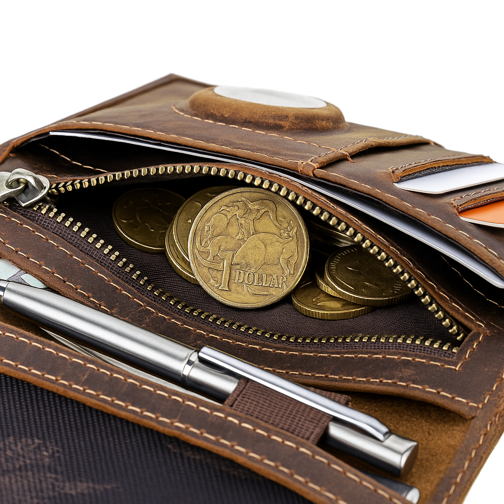 Luxury Leather Travel Passport & Wallet With RFID Protection