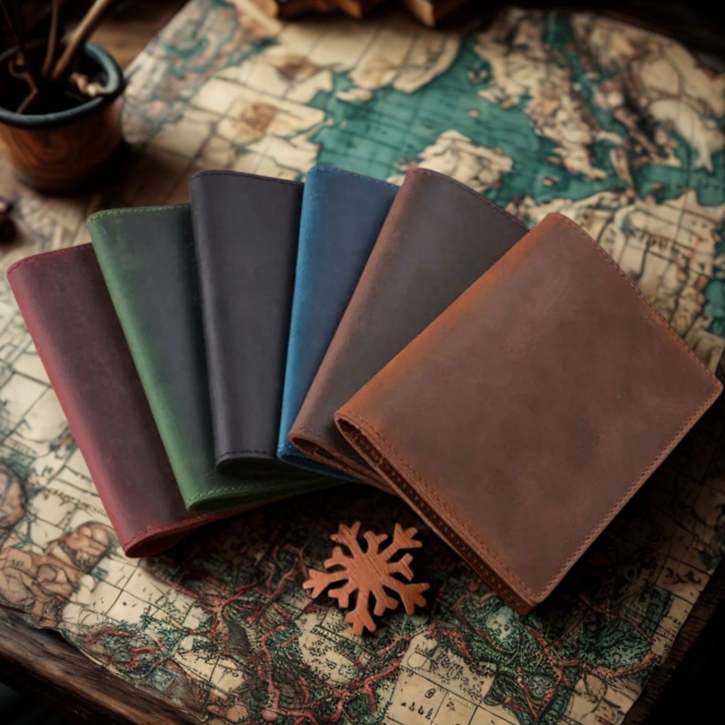 Retro Genuine Leather Passport Holder