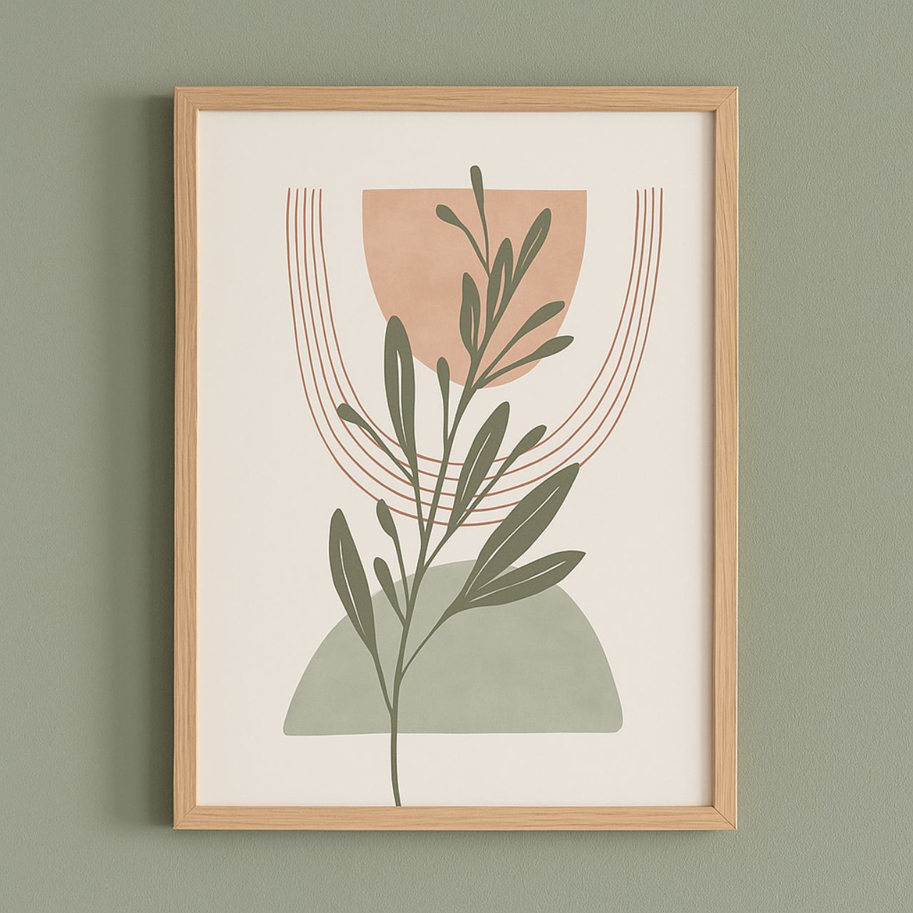Scandinavian Serenity Collection β Trio of Modern Leaf & Line Art