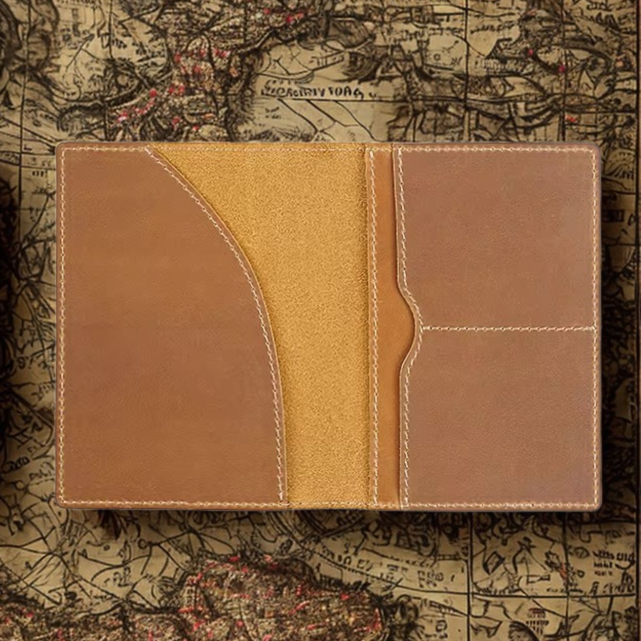 Retro Genuine Leather Passport Holder