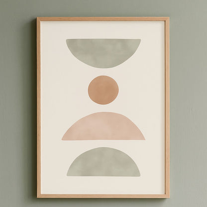 Scandinavian Serenity Collection – Trio of Modern Leaf & Line Art