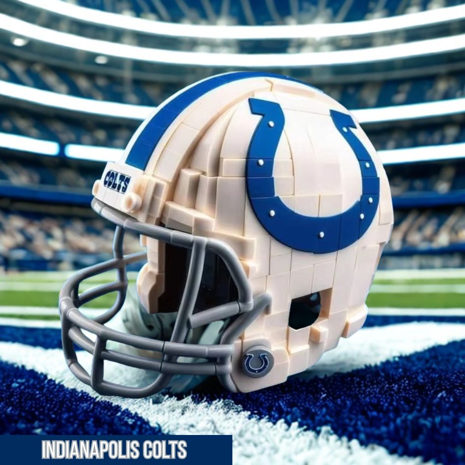 Collectible NFL Football Mini Helmet Block Set