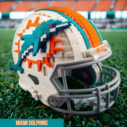 Collectible NFL Football Mini Helmet Block Set