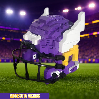 Collectible NFL Football Mini Helmet Block Set