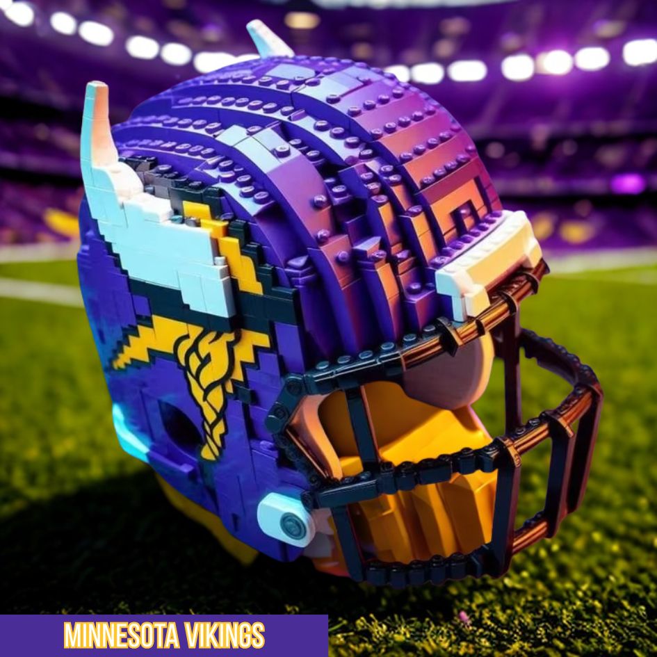 Collectible NFL Football Mini Helmet Block Set