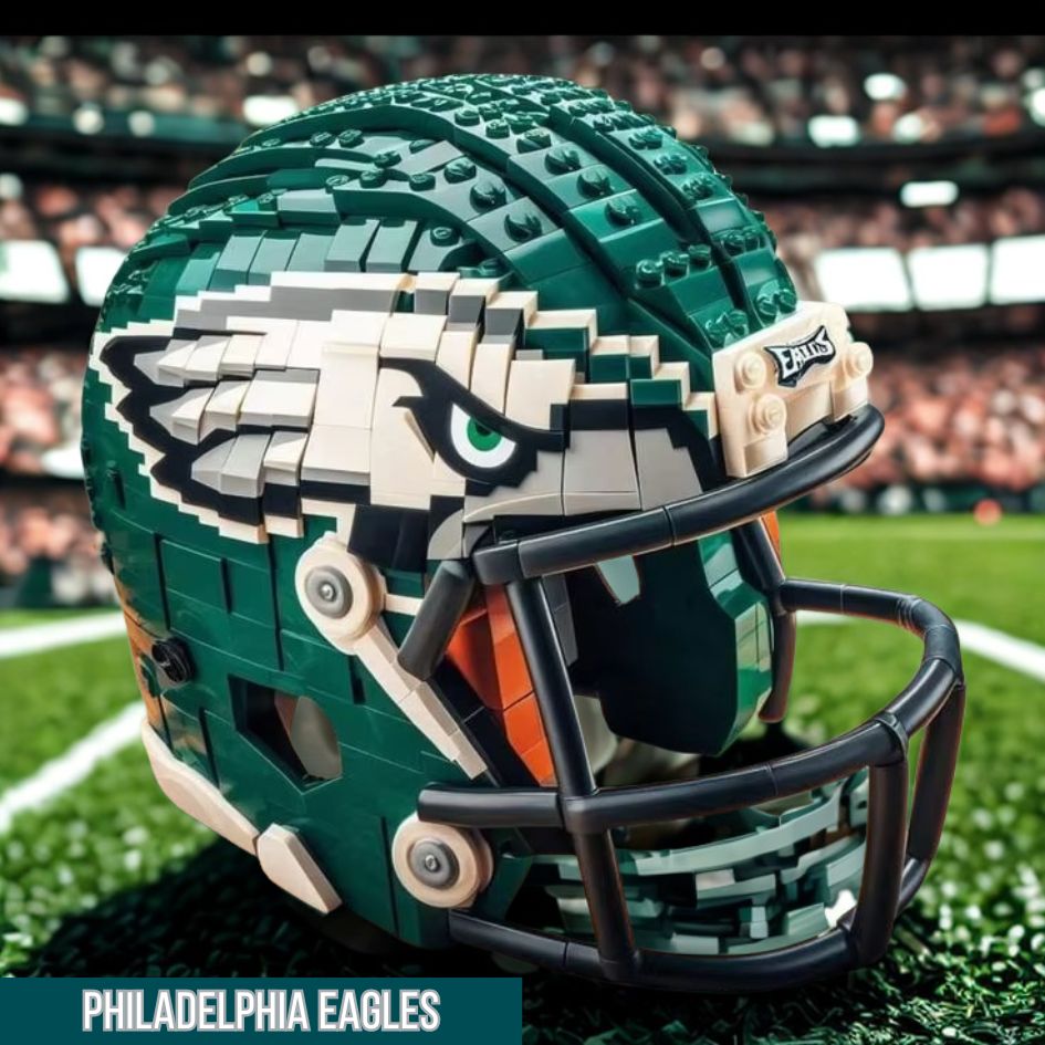 Collectible NFL Football Mini Helmet Block Set