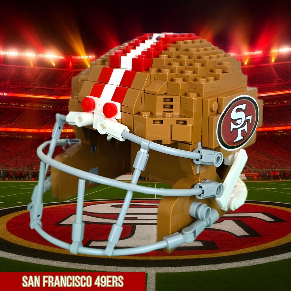 Collectible NFL Football Mini Helmet Block Set