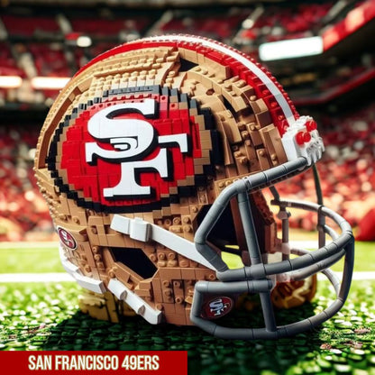 Collectible NFL Football Mini Helmet Block Set